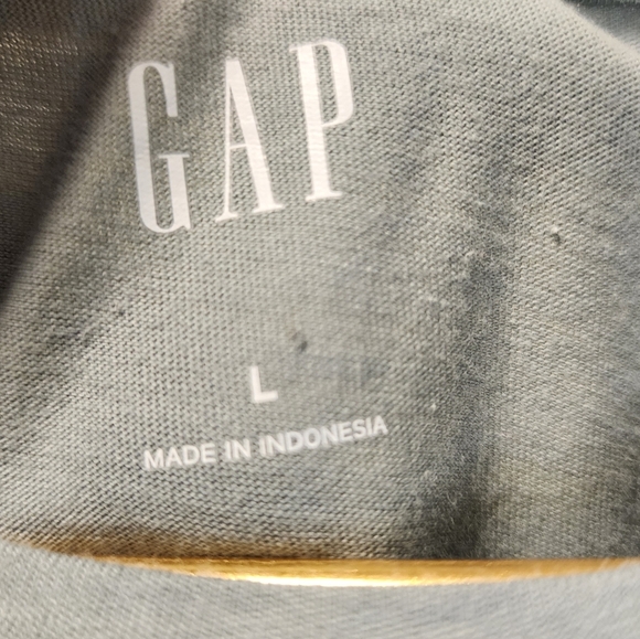 GAP 100% Cotton Short Sleeves Embroidered Casual Top Size L - Picture 3 of 6